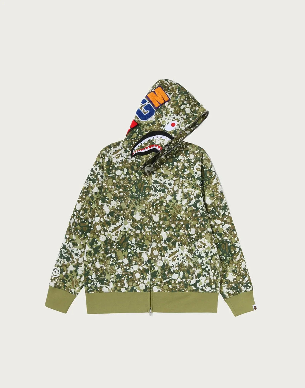 Camo Full-Zip Fleece Hoodie - Green