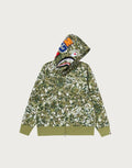Camo Full-Zip Fleece Hoodie - Green