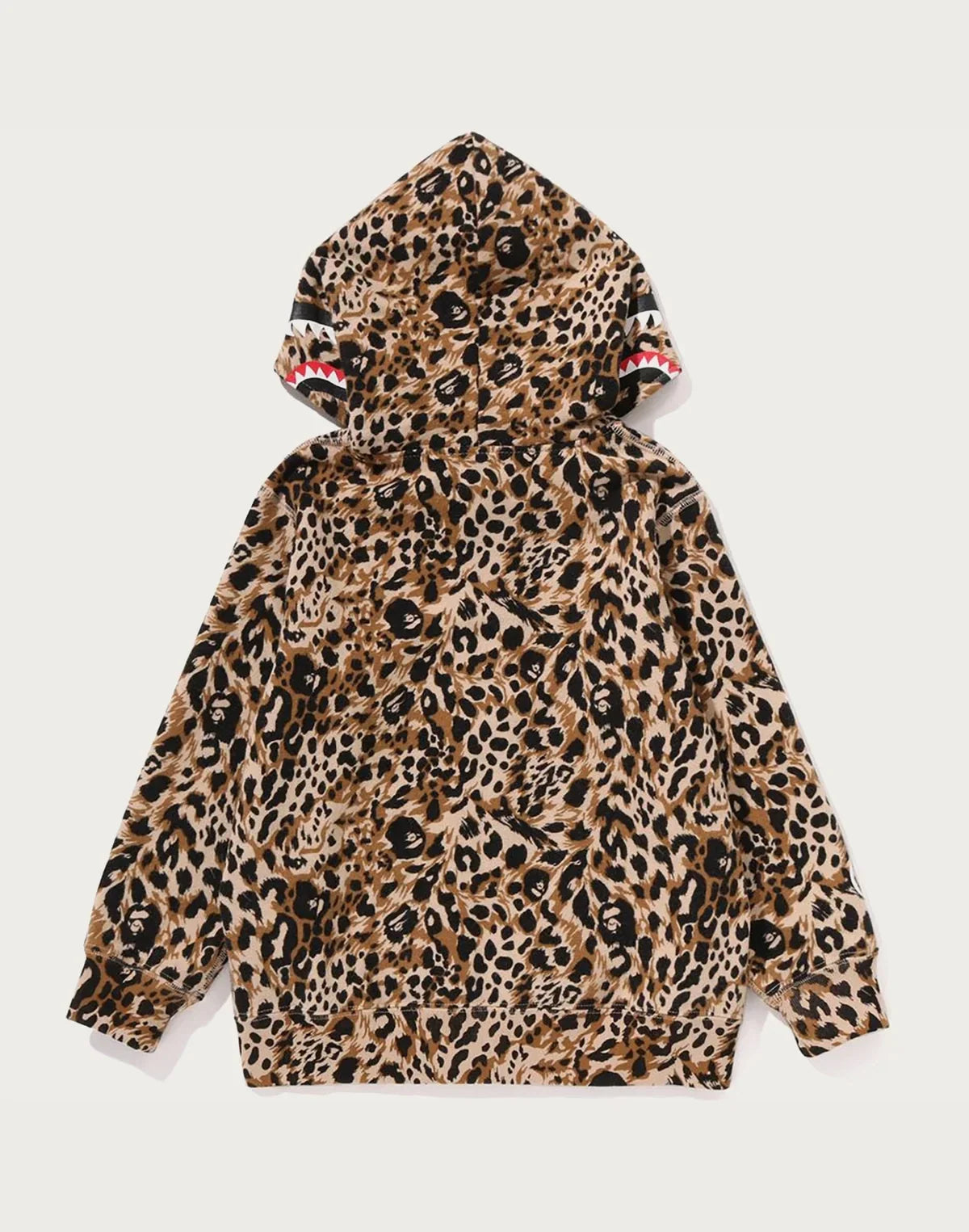 Kids' Leopard Print Zip Hoodie - Blue