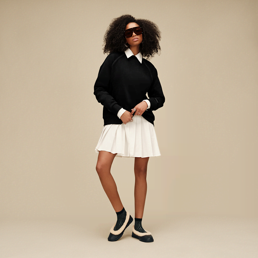 Women's Oversized Fleece Crewneck Sweatshirt