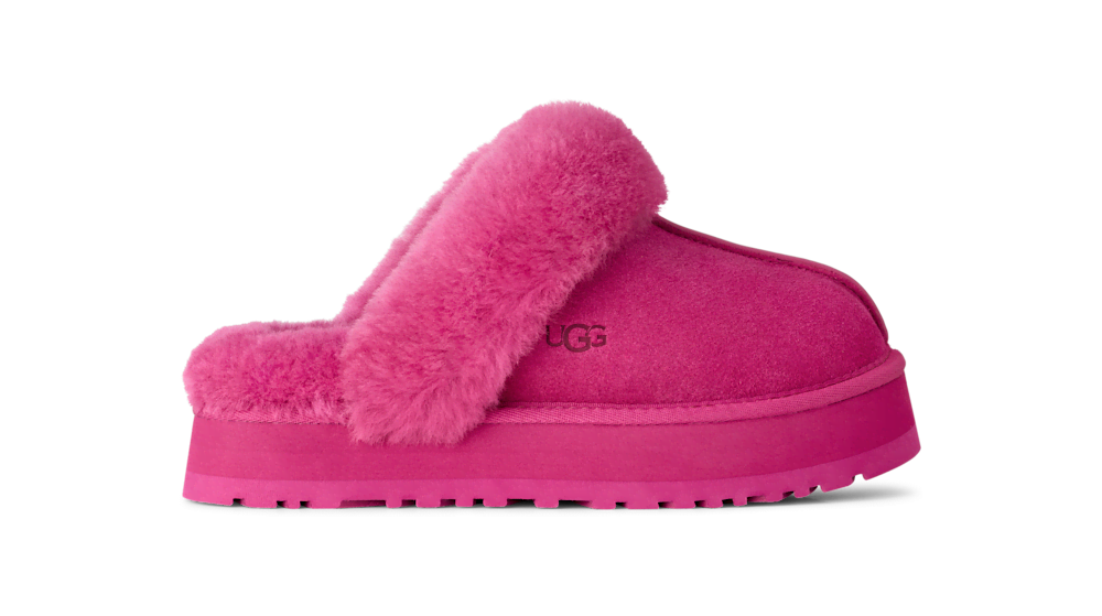 Women's Suede Platform Slipper - Brown
