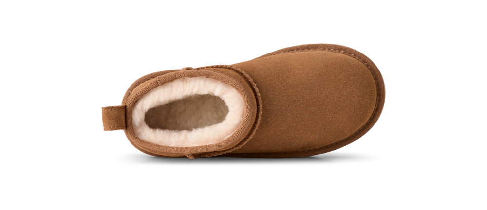 Kids' Suede Platform Ankle Boot - Sand