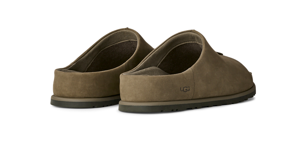 Men's Nubuck Slide Sandal - Black