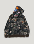 Cotton Tree Camo Full-Zip Hoodie - White