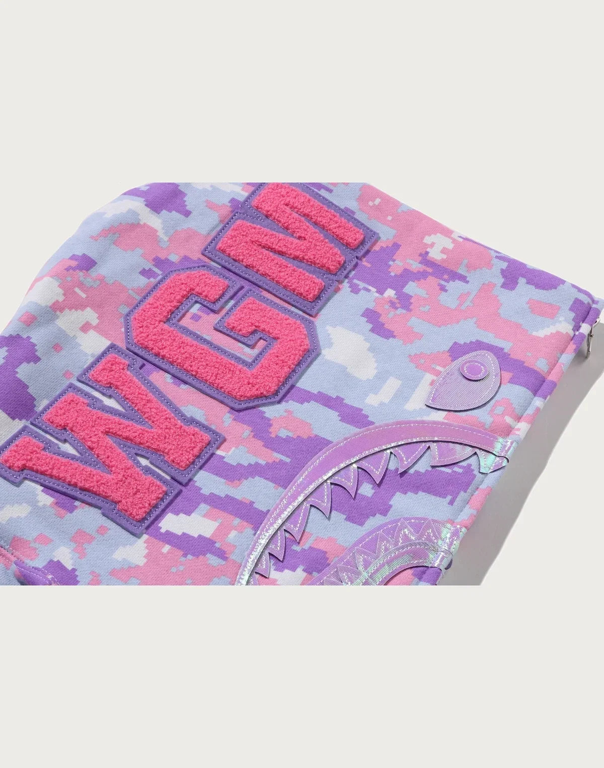 Pixel Camo Full-Zip Graphic Hoodie - Green