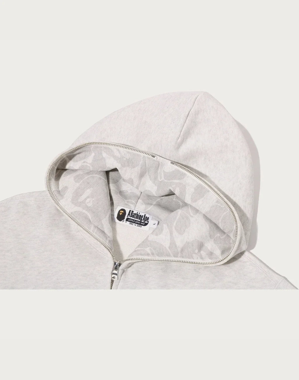 Men's Graphic Full-Zip Hoodie - Gray
