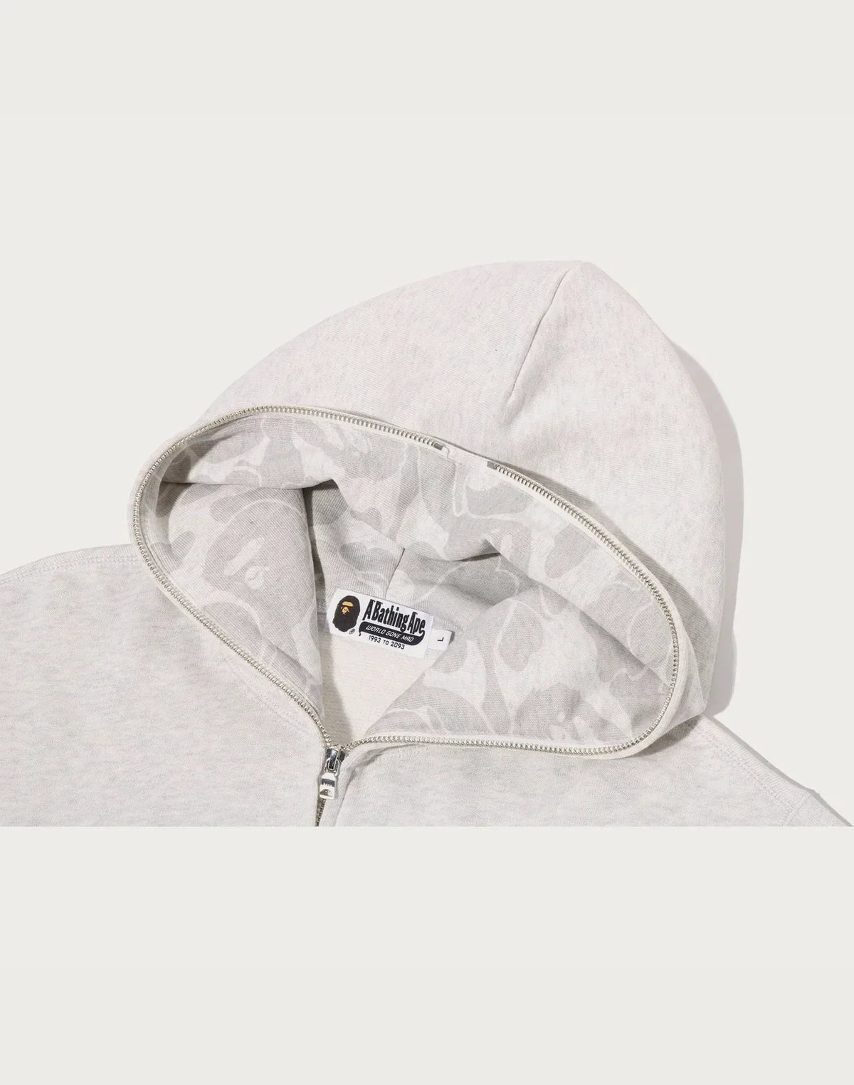 Men's Graphic Full-Zip Hoodie - Gray