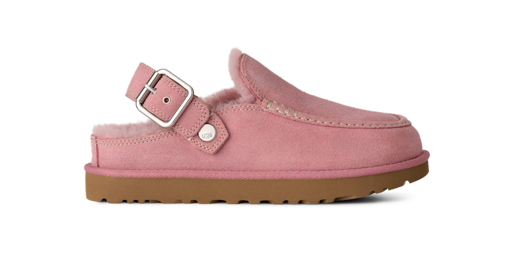 Women's Suede Adjustable-Strap Clog - Dusty Orchid