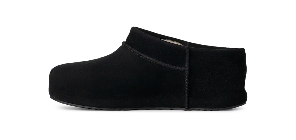 Women's Suede Sheepskin-Lined Clog - Chestnut