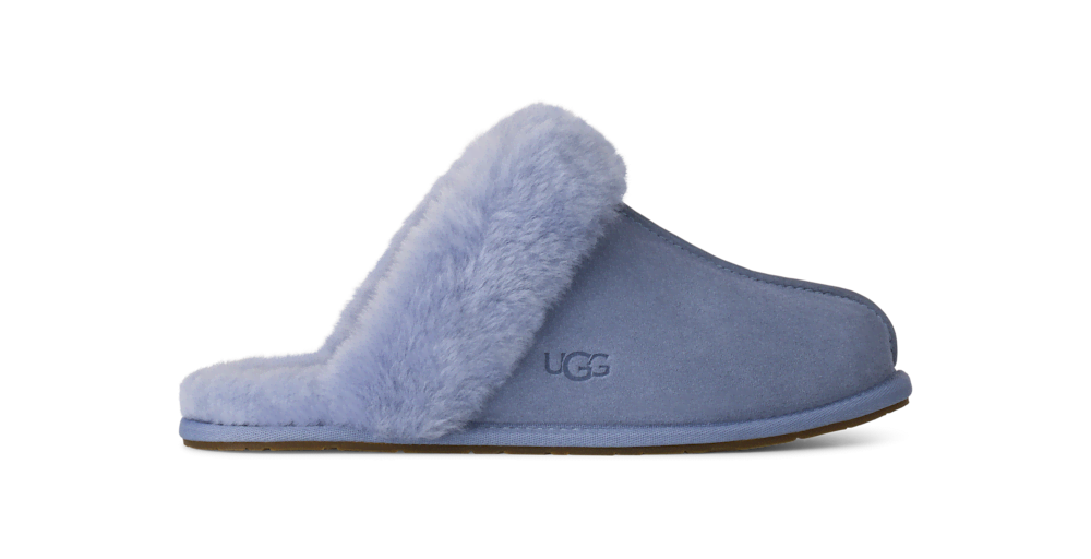 Women's Suede Sheepskin Slide Slipper - Espresso