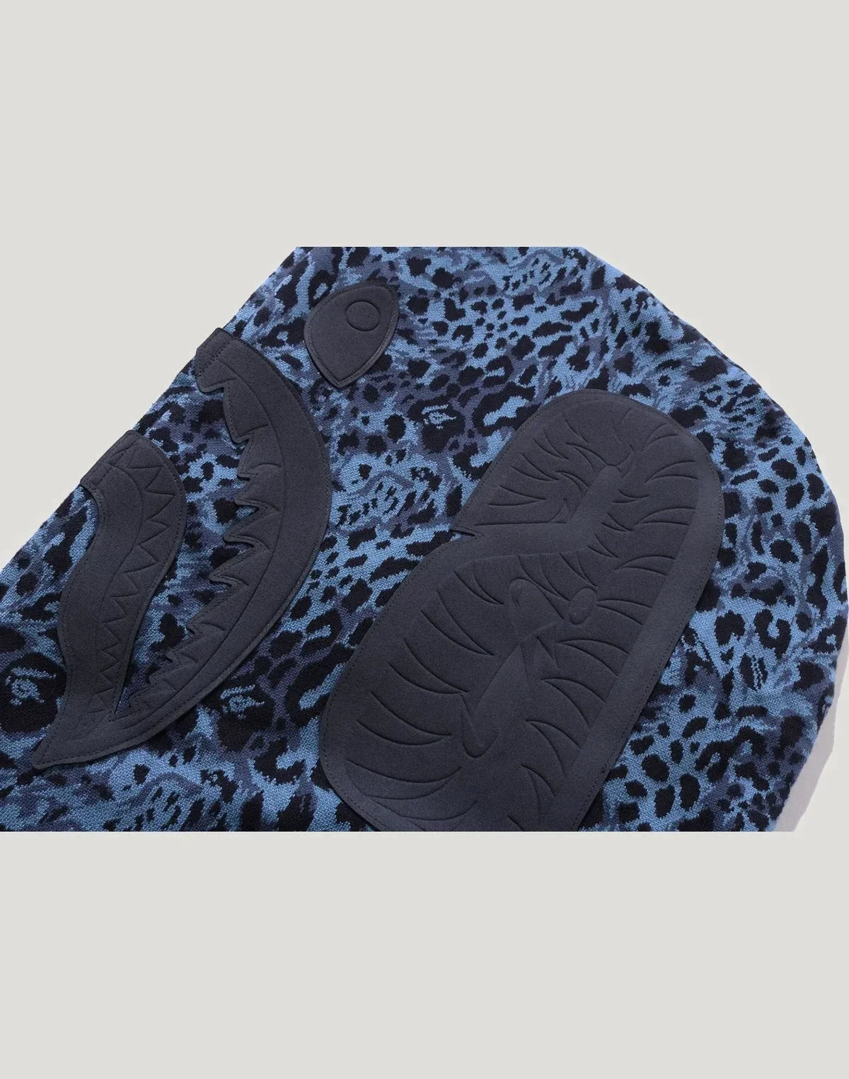 Leopard Print Full-Zip Hoodie - Gray