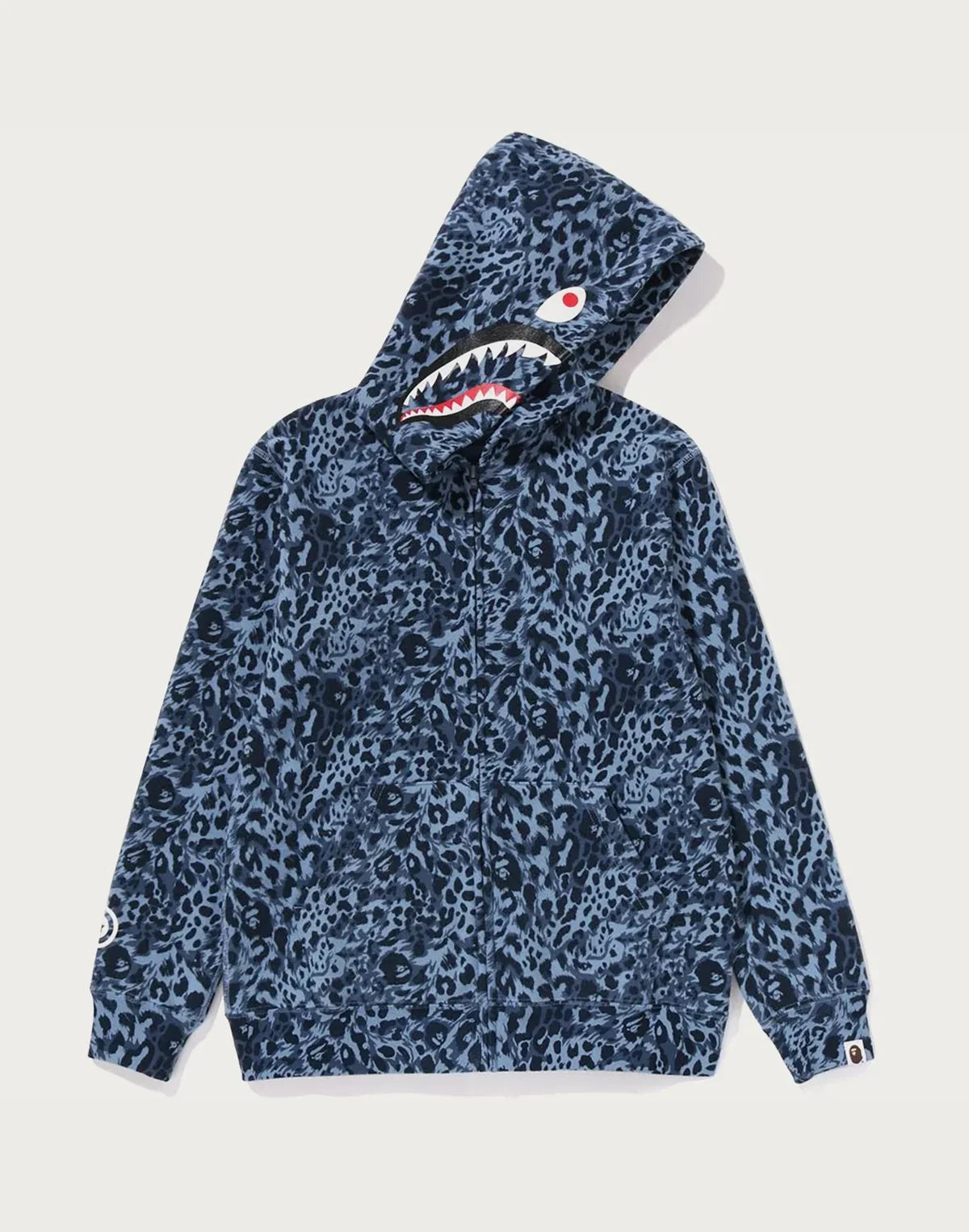 Kids' Leopard Print Zip Hoodie - Beige