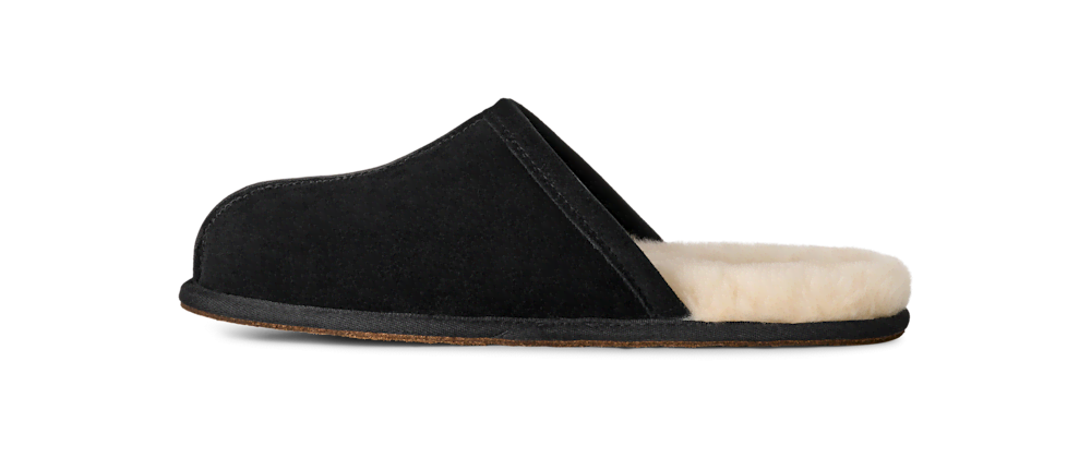 Men's Suede Open-Back Slipper - Brown