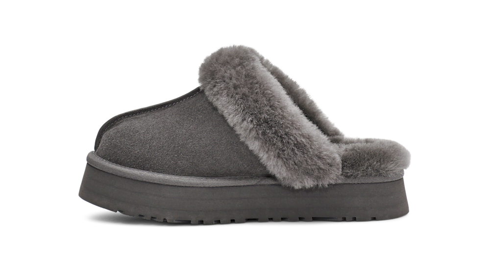 Women's Suede Platform Slipper - Brown