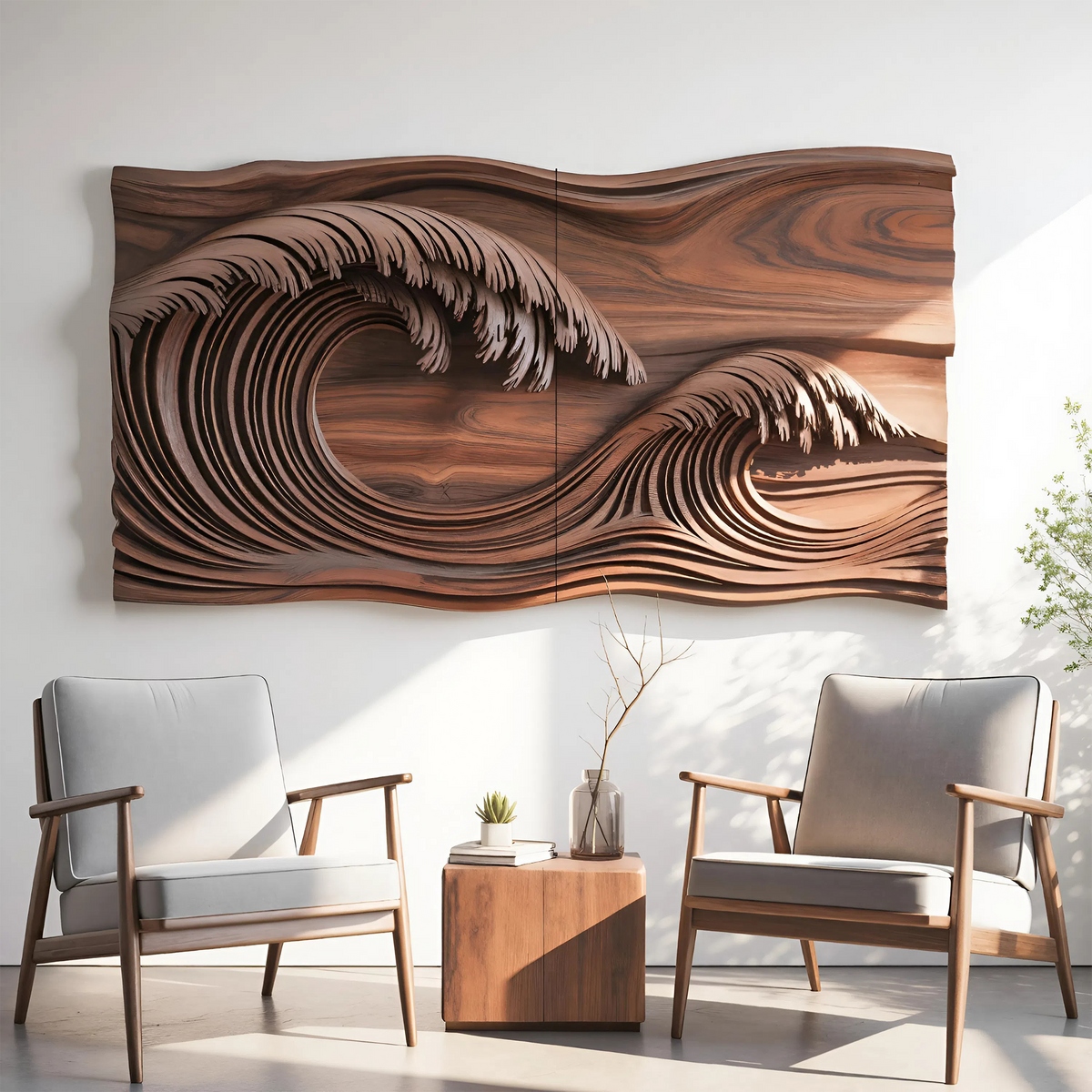 Ocean Wave Wall Sculpture For Bedroom