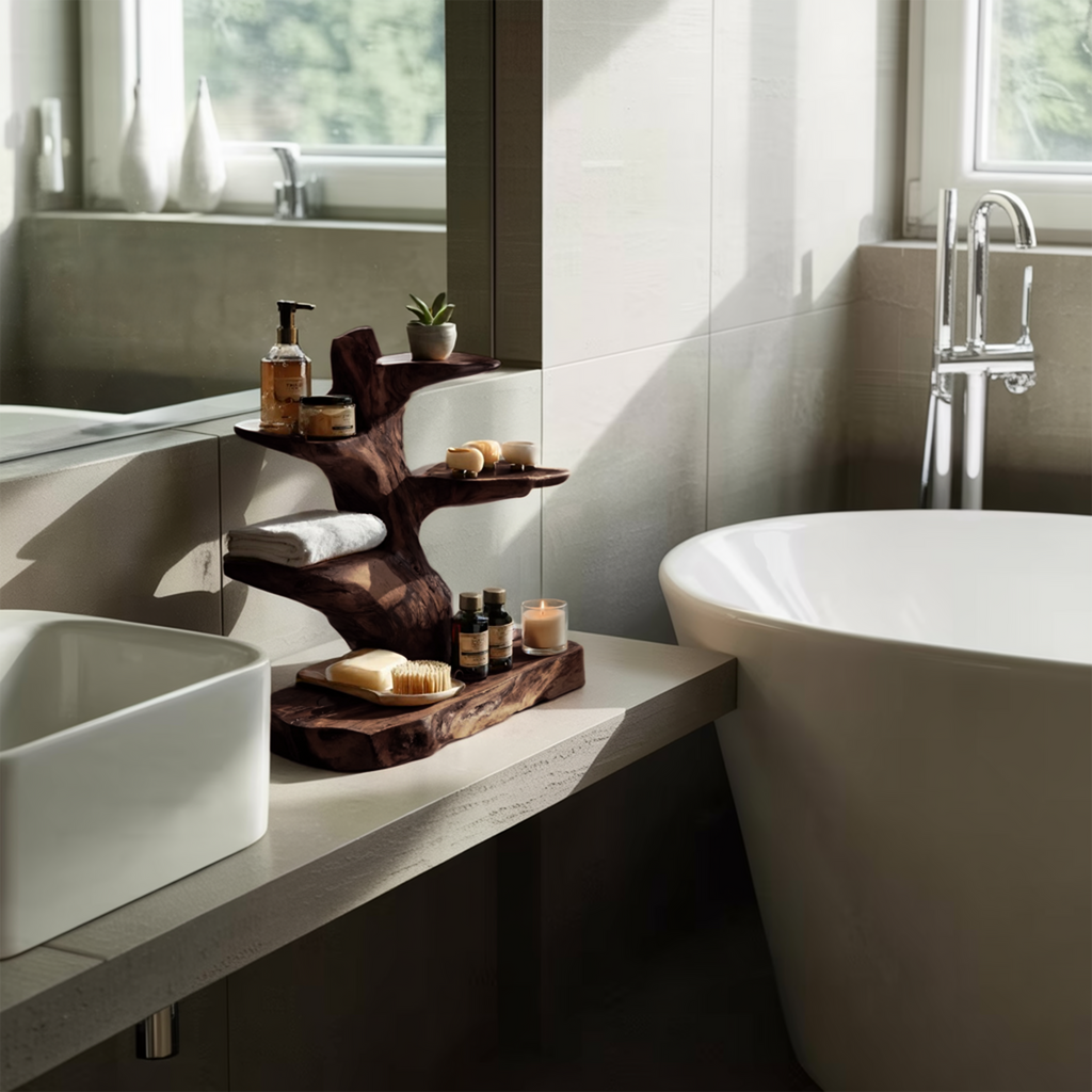 Modern Organic Bathroom Shelf For Bathroom
